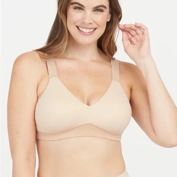 New Spanx SPANX smooth Bra-llelujah! Unlined Bralette in Nude Size Small - Picture 1 of 12